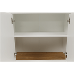 Casa si Gradina - Mobilier - Comode si corpuri - Comode - Scrin de bar MZ8, alb / stejar grand, LEON - Infinity.ro