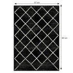 Casa si Gradina - Textile si covoare - Covoare - Covoare casa - Covor, negru/model, 57x90 cm, MATES TYP 1 - Infinity.ro