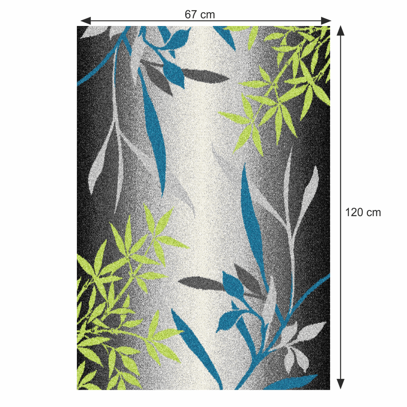 Casa si Gradina - Textile si covoare - Covoare - Covoare casa - Covor, model frunze, multicolor, 67x120, TASNIM - Infinity.ro