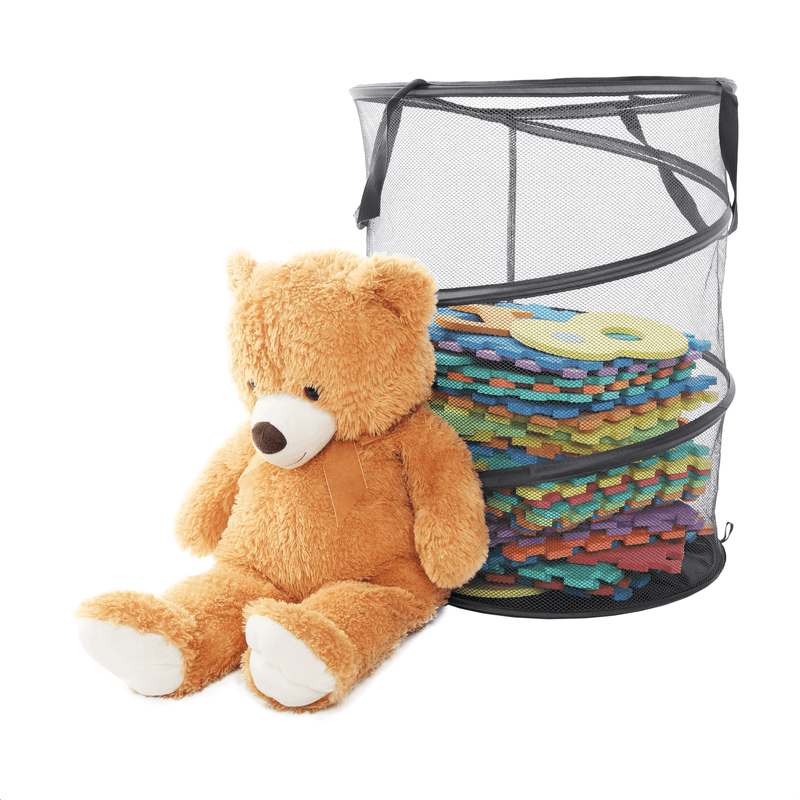 Market - Spalare si intretinere rufe - Uscatoare de rufe si accesorii - Cos pentru rufe/jucarii, gri, FOREL - Infinity.ro