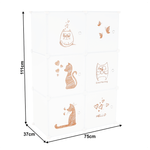 Casa si Gradina - Mobilier - Dulapuri si sifoniere - Dulapuri - Dulap pentru copii,  alb / model copii, DINOS - Infinity.ro