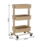 Casa si Gradina - Mobilier - Biblioteci si rafturi - Etajere - Etajera mobila, sampanie, VERNON - Infinity.ro