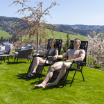 Casa si Gradina - Gradina si terasa - Mobilier exterior - Scaune si sezlonguri gradina - Set de 2 scaune reglabile de gradina, gri, KASPIAN - Infinity.ro