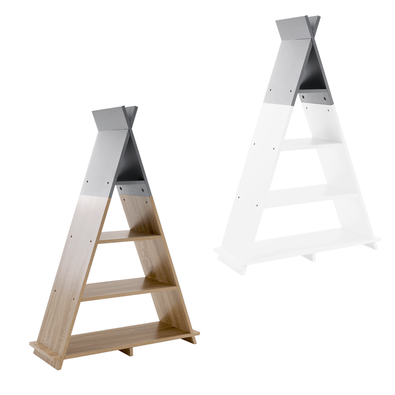 Casa si Gradina - Mobilier - Biblioteci si rafturi - Etajere - Etajera pentru rafturi pentru copii, alb / gri, BARNIE - Infinity.ro