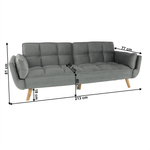 Casa si Gradina - Mobilier - Canapele si coltare - Coltare - Coltar extensibil, catifea gri deschis / fag, KAPRERA NEW - Infinity.ro