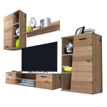 Casa si Gradina - Mobilier - Seturi de mobilier - Seturi living - Perete living, stejar artizanal, VIVIEN - Infinity.ro