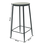 Casa si Gradina - Mobilier - Scaune si fotolii - Scaune - Scaun de bar, negru, HAMIA - Infinity.ro