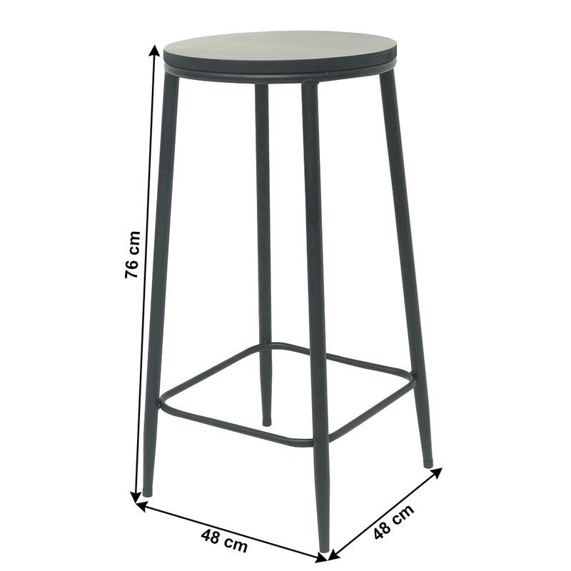 Casa si Gradina - Mobilier - Scaune si fotolii - Scaune - Scaun de bar, negru, HAMIA - Infinity.ro