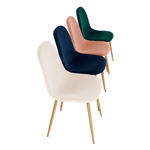 Casa si Gradina - Mobilier - Scaune si fotolii - Scaune - Scaun, tesatura catifea bej / fag, LEGA - Infinity.ro