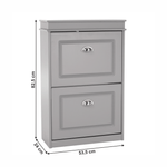 Casa si Gradina - Mobilier - Dulapuri si sifoniere - Dulapuri pantofi - Pantofar, 2 compartimente,  gri, SEBER TYP 1 - Infinity.ro