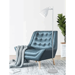Casa si Gradina - Corpuri si surse de iluminat - Veioze si lampi - Lampadare - Lampa de podea, alba / metalica, AIDEN TIP 2 - Infinity.ro