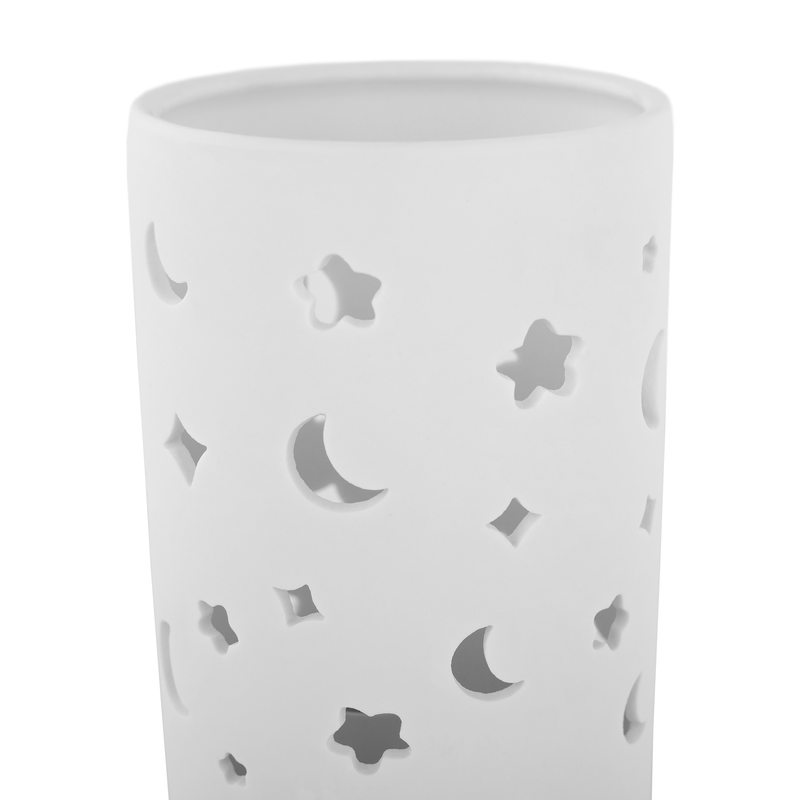 Casa si Gradina - Corpuri si surse de iluminat - Veioze si lampi - Veioze - Lampa de masa din ceramica, model alb / luna, DANAR - Infinity.ro