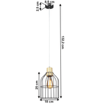 Casa si Gradina - Corpuri si surse de iluminat - Lustre si pendule - Lampa suspendata, neagra / metalica, ASTOK - Infinity.ro