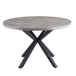 Casa si Gradina - Mobilier - Mese si birouri - Mese bucatarie si dining - Masa de luat masa, gri carbon / negru, diametru 120 cm, MEDOR - Infinity.ro