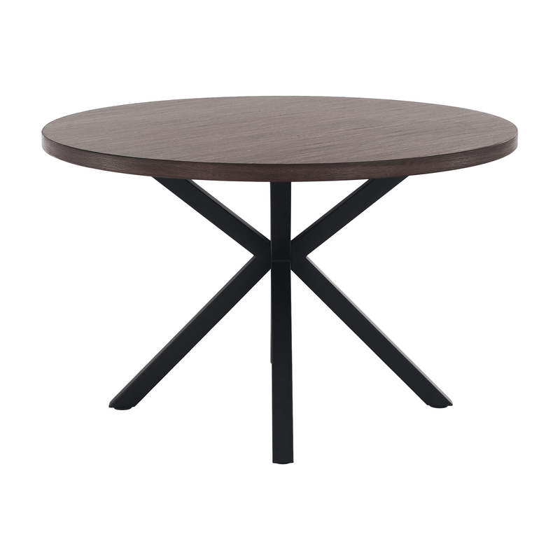 Casa si Gradina - Mobilier - Mese si birouri - Mese bucatarie si dining - Masa de sufragerie stejar inchis / negru, diametru 120 cm, MEDOR - Infinity.ro