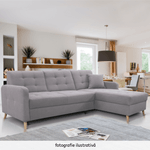 Casa si Gradina - Mobilier - Canapele si coltare - Coltare - Coltar de colt universala, gri mix, VISBY - Infinity.ro