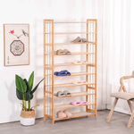 Casa si Gradina - Mobilier - Organizare si depozitare - Cutii depozitare - Cutie pentru pantofi, 10 polite, bambus, VERTO - Infinity.ro