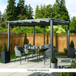 Casa si Gradina - Gradina si terasa - Umbrele si pavilioane - Pavilioane - Pergola cu acoperis glisant, aluminiu, PEPY BASIC - Infinity.ro