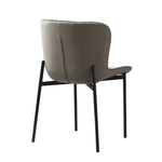 Casa si Gradina - Mobilier - Scaune si fotolii - Scaune - Scaun de masa, tesatura de catifea gri-maro, ADENA - Infinity.ro