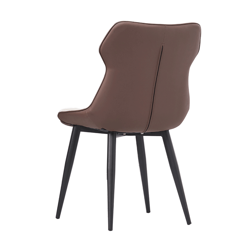 Casa si Gradina - Mobilier - Scaune si fotolii - Scaune - Scaun de luat masa, piele ecologica, bej / maro, OSTELA - Infinity.ro