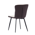 Casa si Gradina - Mobilier - Scaune si fotolii - Scaune - Scaun de luat masa, piele ecologica, bej / maro, KLARISA - Infinity.ro