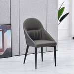 Casa si Gradina - Mobilier - Scaune si fotolii - Scaune - Scaun de masa, piele ecologica gri / metal, KALINA - Infinity.ro