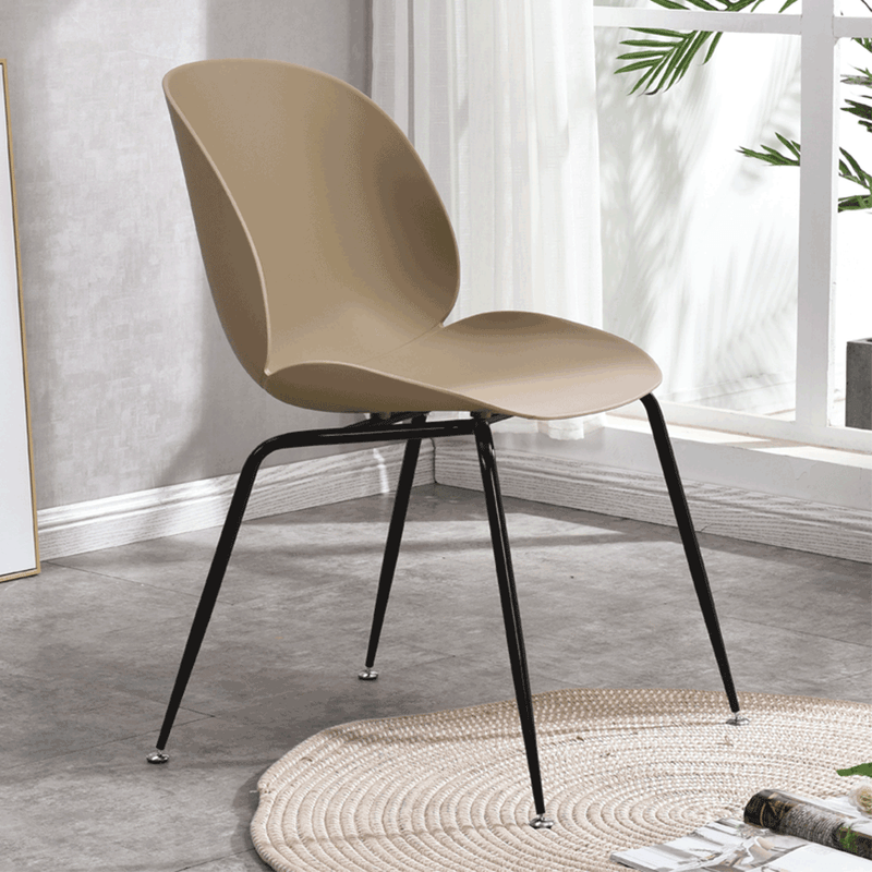 Casa si Gradina - Mobilier - Scaune si fotolii - Scaune - Scaun, bej / negru, plastic / metal, SONAIA - Infinity.ro