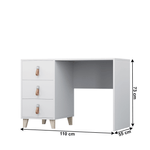 Casa si Gradina - Mobilier - Mese si birouri - Birouri - Birou PC, alb, margini ABS, FIERA - Infinity.ro