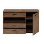 Casa si Gradina/Mobilier/Comode si corpuri/Comode - Comoda, stejar bolzano / negru, DELIS E - Infinity.ro