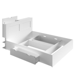 Casa si Gradina - Mobilier - Paturi si accesorii - Paturi - Pat 160x200, alb, RAMIAK - Infinity.ro