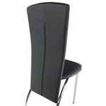 Casa si Gradina - Mobilier - Scaune si fotolii - Scaune - Scaun, piele eco neagra/crom, FINA - Infinity.ro