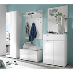 Casa si Gradina - Mobilier - Dulapuri si sifoniere - Dulapuri pantofi - Pantofar, alb extra lucios HG, SPACE - Infinity.ro