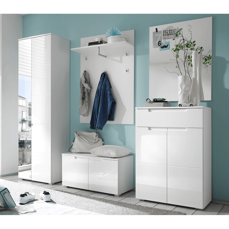 Casa si Gradina - Mobilier - Dulapuri si sifoniere - Dulapuri pantofi - Pantofar, alb extra lucios HG, SPACE - Infinity.ro