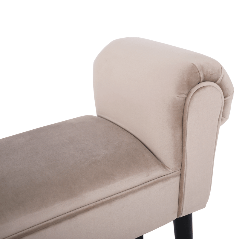 Casa si Gradina - Mobilier - Canapele si coltare - Banchete - Banca, catifea Velvet, grej/negru, BURDA - Infinity.ro