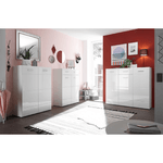 Casa si Gradina - Mobilier - Dulapuri si sifoniere - Dulapuri pantofi - Pantofar, alb/extra lucios, NORLAN 3 - Infinity.ro