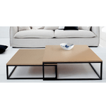 Casa si Gradina - Mobilier - Mese si birouri - Masute de cafea - Set de doua masute de cafea, fag/negru, KASTLER TIPUL 1 - Infinity.ro