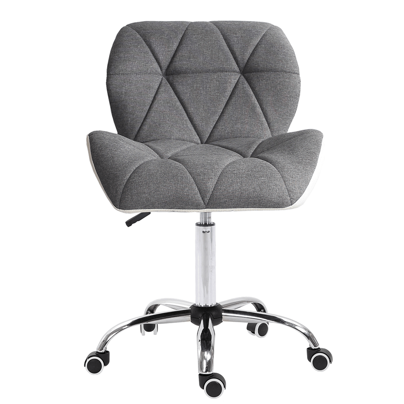Casa si Gradina - Mobilier - Scaune si fotolii - Fotolii - Fotoliu de birou alb/gri/crom, BADAR - Infinity.ro