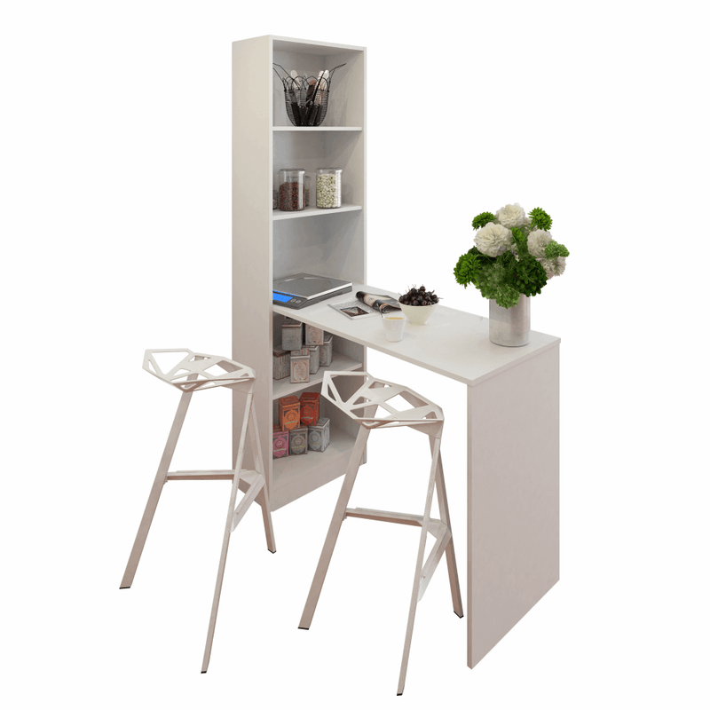 Casa si Gradina - Mobilier - Mese si birouri - Birouri - Masa (birou) multifunctionala, alb, 125x50 cm, JASMIN - Infinity.ro