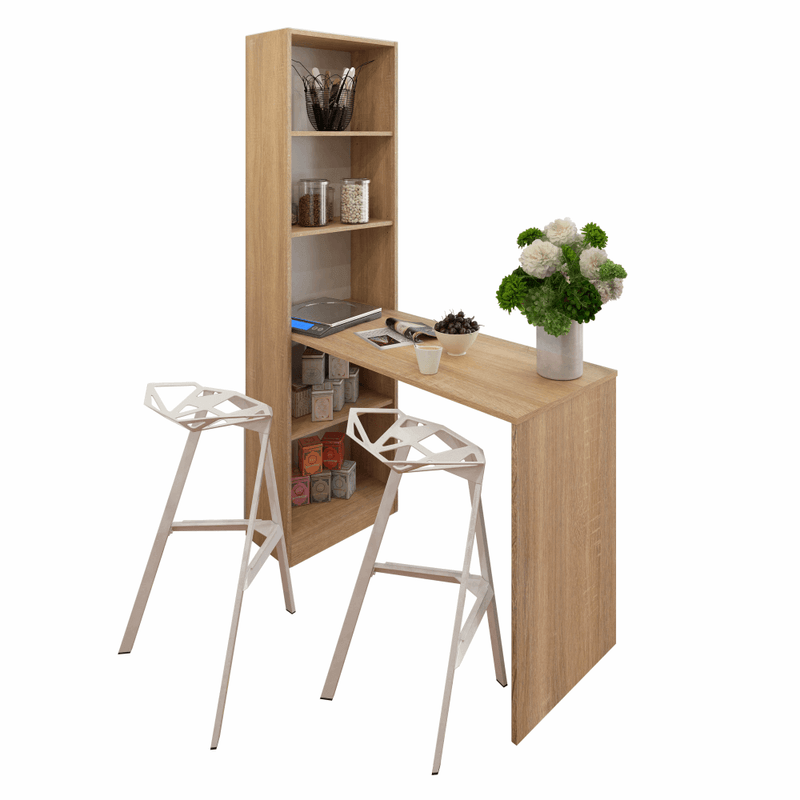 Casa si Gradina - Mobilier - Mese si birouri - Birouri - Masa (birou) multifunctionala, stejar sonoma, 125x50 cm, JASMIN - Infinity.ro