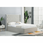 Casa si Gradina - Mobilier - Paturi si accesorii - Paturi - Pat, gri deschis, JOSIE, 160x200 - Infinity.ro