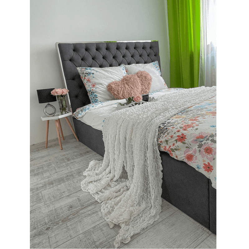 Casa si Gradina - Mobilier - Paturi si accesorii - Paturi - Pat, gri inchis, 180x200, NADIA - Infinity.ro