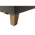 Casa si Gradina - Mobilier - Canapele si coltare - Coltare - Coltar, material textil gri maroniu TAUPE, model dreapta, BRIDGET - Infinity.ro