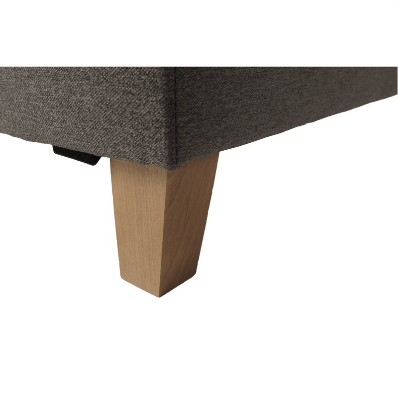 Casa si Gradina - Mobilier - Canapele si coltare - Coltare - Coltar, material textil gri maroniu TAUPE, model dreapta, BRIDGET - Infinity.ro