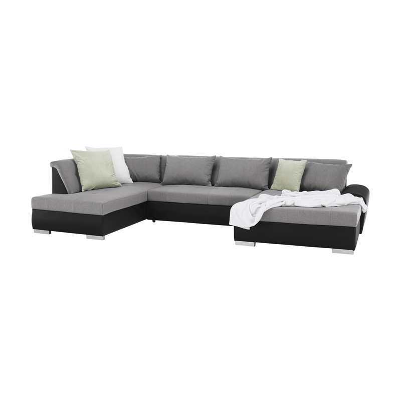 Casa si Gradina - Mobilier - Canapele si coltare - Canapele - Canapea, gri/negru, model stanga, LIBERTO U - Infinity.ro