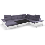 Casa si Gradina - Mobilier - Canapele si coltare - Canapele - Canapea, gri/alb, model stanga, MARELIA - Infinity.ro