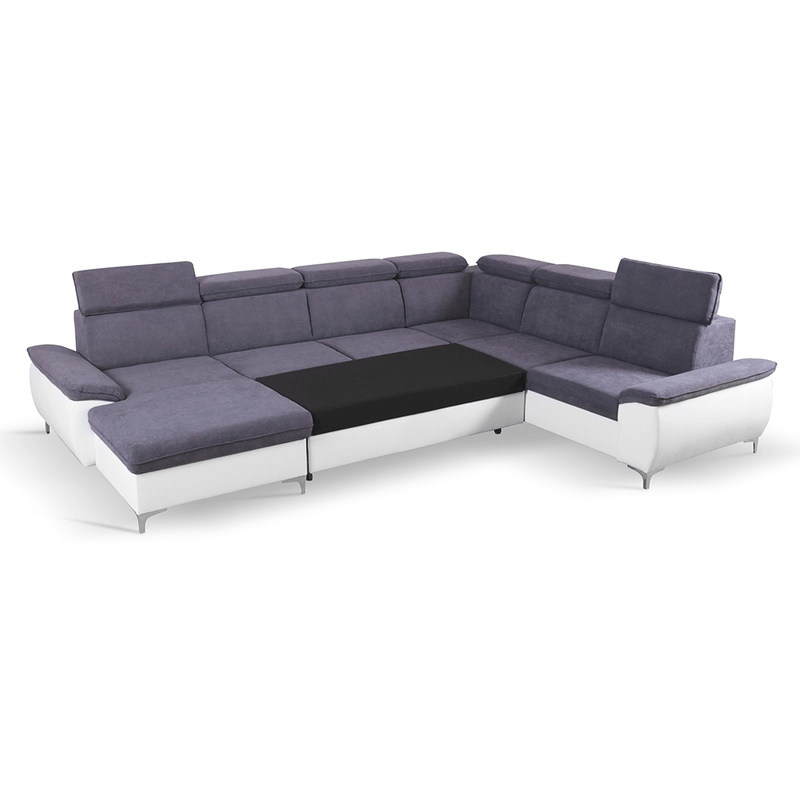 Casa si Gradina - Mobilier - Canapele si coltare - Canapele - Canapea, gri/alb, model stanga, MARELIA - Infinity.ro