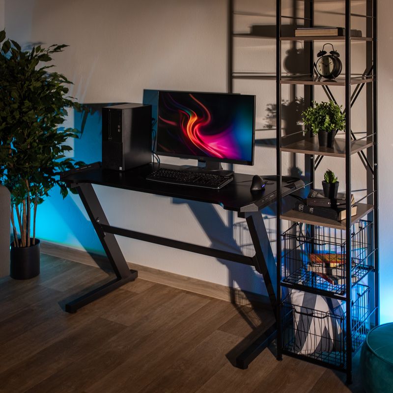 Casa si Gradina - Mobilier - Mese si birouri - Birouri - Birou PC/Birou gaming, negru, JADIS - Infinity.ro