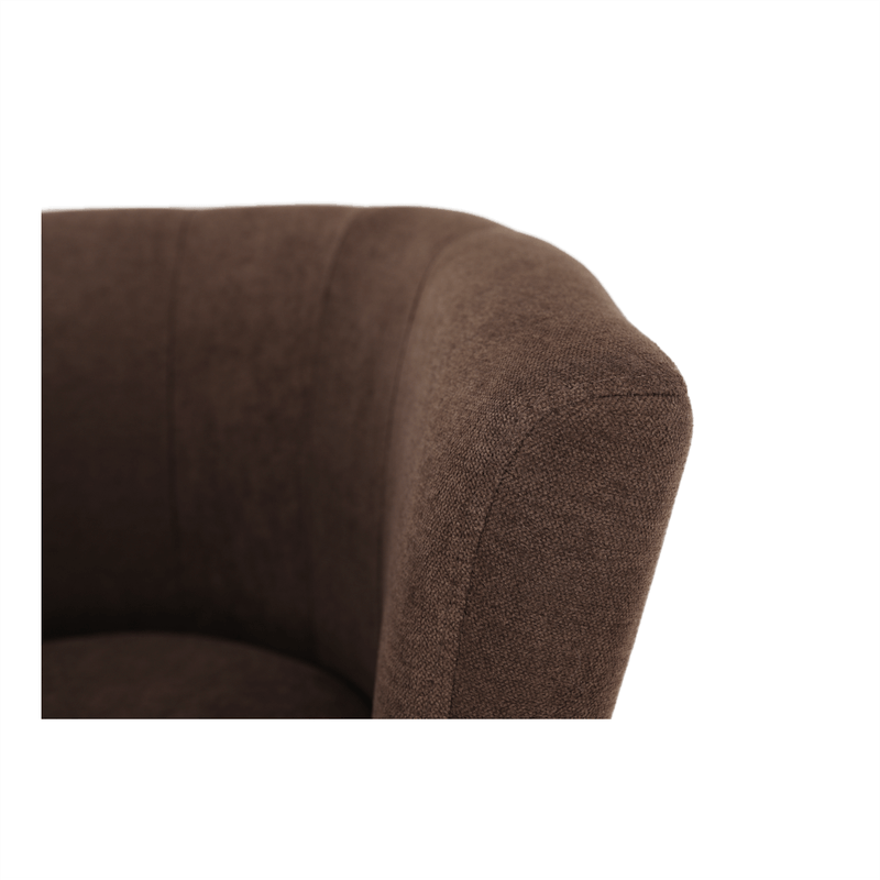 Casa si Gradina/Mobilier/Scaune si fotolii/Fotolii - Fotoliu de club cu taburet, maro, ROSE - Infinity.ro