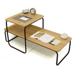 Casa si Gradina - Mobilier - Mese si birouri - Masute de cafea - Masuta de cafea, stejar / negru, LAVERNE TYPE 1 - Infinity.ro