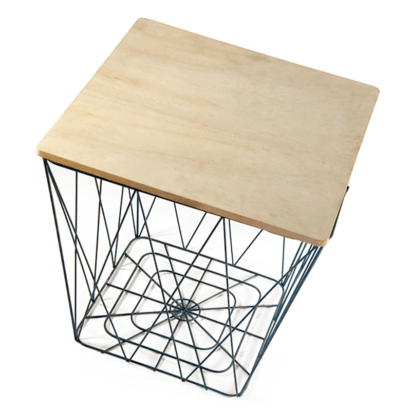 Casa si Gradina - Mobilier - Mese si birouri - Masute de cafea - Masuta auxiliara, natural/negru, AZURO - Infinity.ro